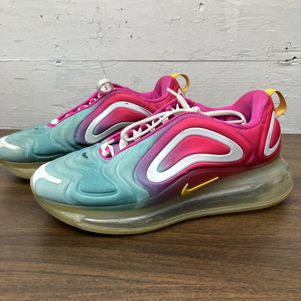 Nike Air Max 720 Shoes Womens Size 8 Pink Blue Aqua Gradient Sneaker - Picture 4 of 10